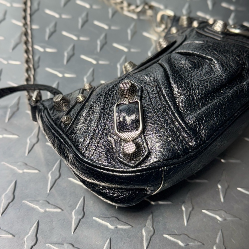 Balenciaga Mini Le Cagole Chain Bag in Black - Picture 3 of 7